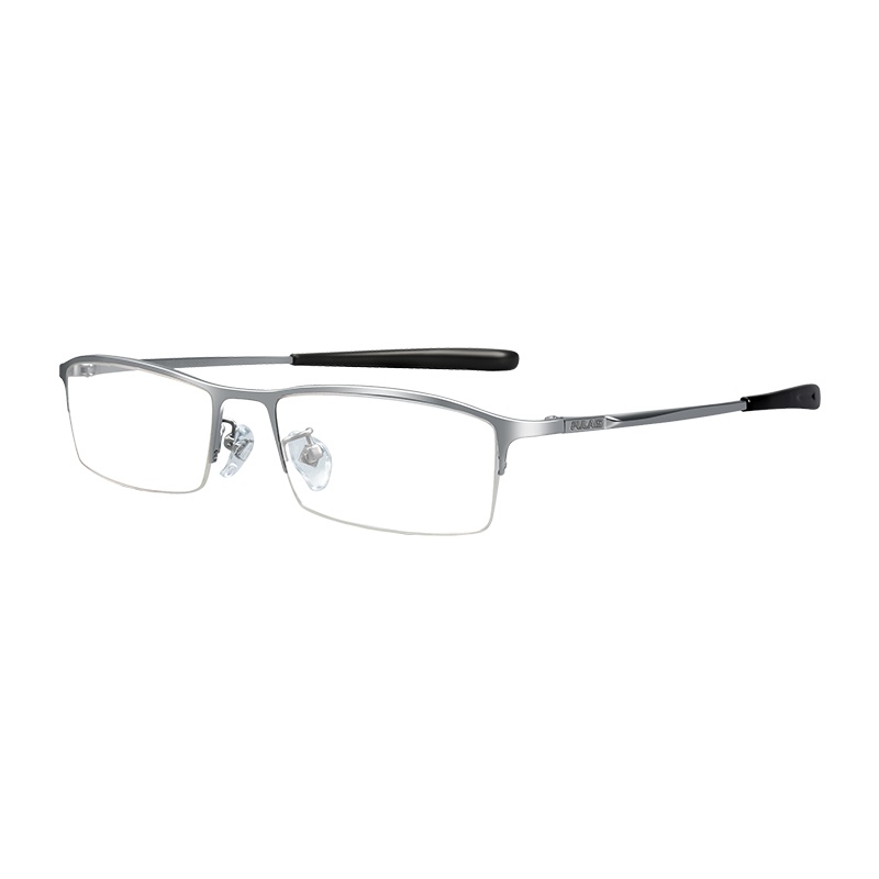 普莱斯(pulais)纯钛眼镜框男高档眼镜半框男商务眼镜休闲近视镜架男751 单镜框 配镜需加购镜片联系客服