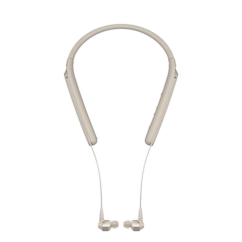 索尼(SONY)WI-1000X Hi-Res颈挂式 入耳式 无线蓝牙耳机 高音质降噪耳机 手机通话 香槟金