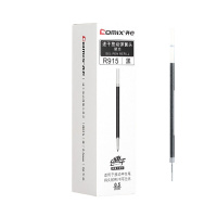 齐 心 0.5mm黑色子弹头按动中性笔芯水笔签字笔替芯 20支/盒