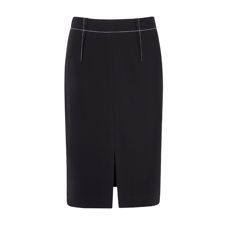 晚白2020夏季新品通勤时尚简约纯色半裙高腰中长款包臀裙半身裙女