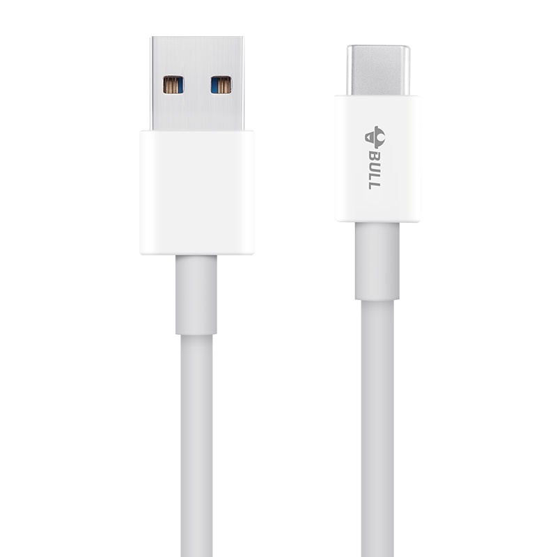 公牛(BULL)GNV-J6D10全长1米Type-C数据线5A快充适用安卓手机华为小米等白色数据线充电线