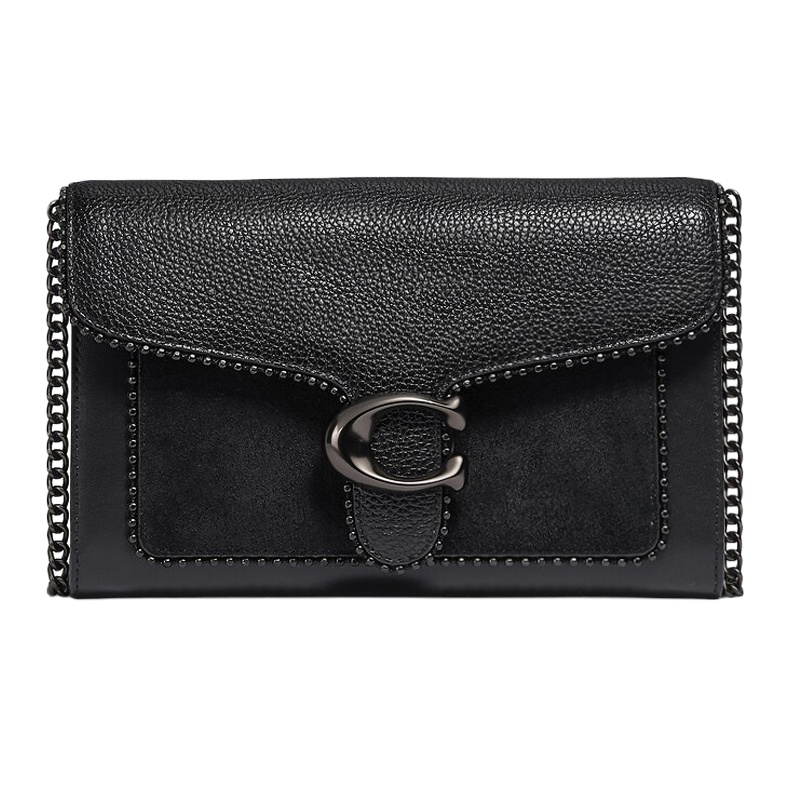 Coach 蔻驰 女士黑色金属扣单肩包 6908V5BLK