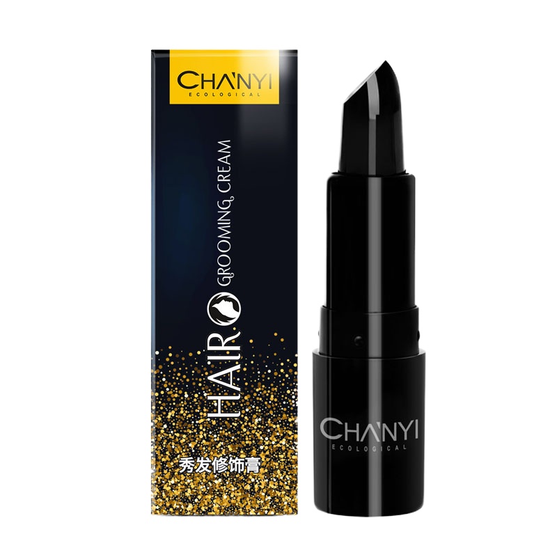 昌义生态一次性染发笔 遮盖白发植物挑染补染棒口红染发棒3.8g深棕色