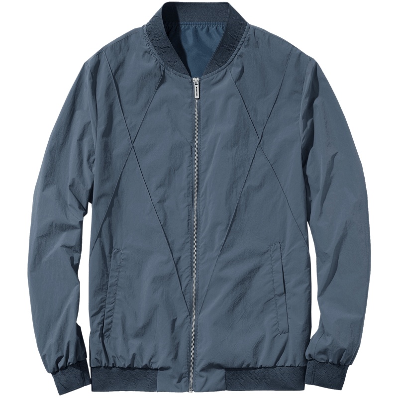 千纸鹤男装2019春季新款青年韩版潮流修身立领休闲飞行夹克外套30113