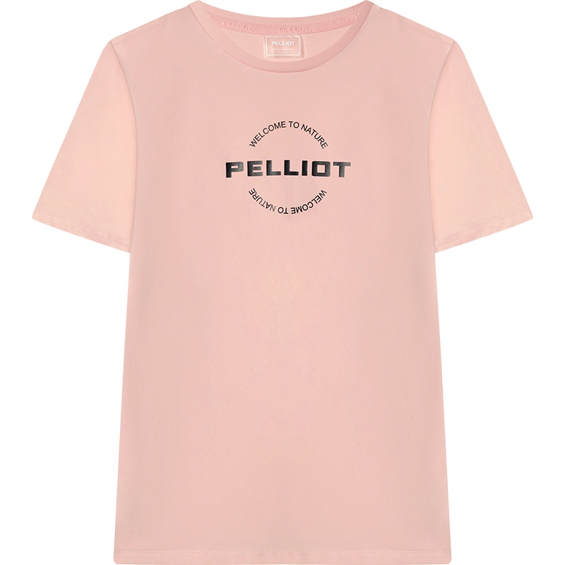 伯希和户外百搭T恤2021春季新情侣款运动休闲快干圆领短袖针织棉T