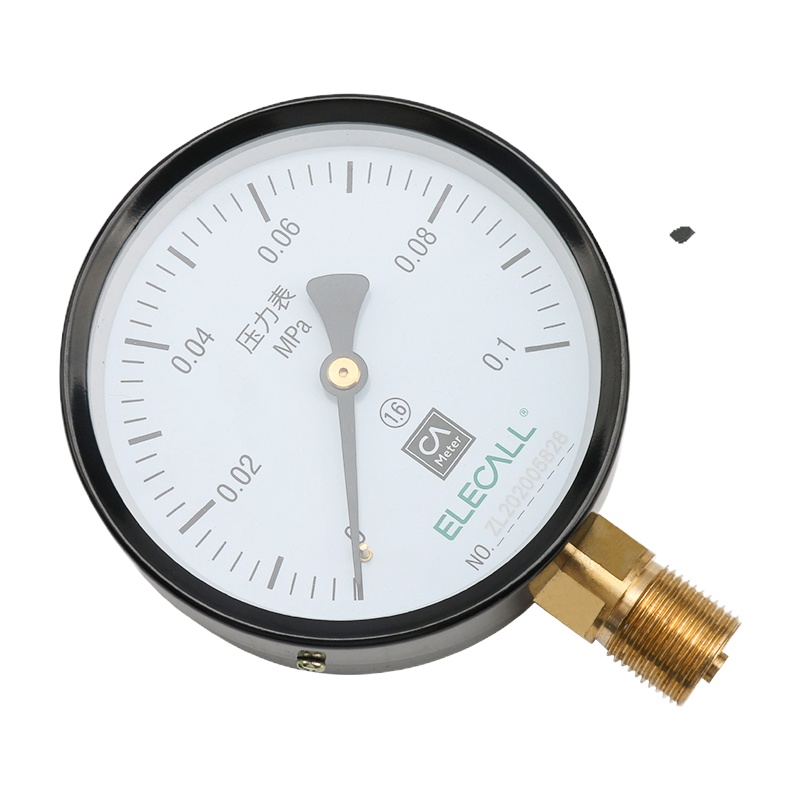 伊莱科(ELECALL) 压力表Y100 径向 家用自来水压力表油压表气压表水压表 0-0.1MPa