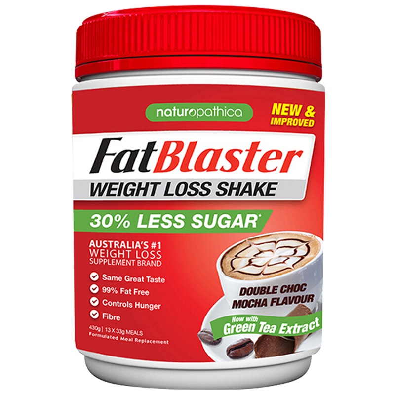 效期至22年8月1日 FatBlaster极塑摩卡低糖澳洲奶昔430克/罐 清肠道塑形甩脂营养代餐粉奶昔膳食营养补充剂