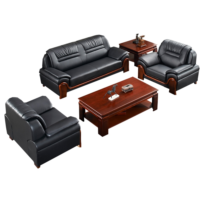 鑫金虎 现代商务办公沙发西皮接待会客室沙发组合