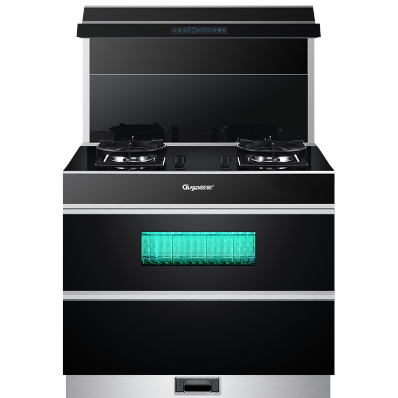 GUJIA顾家 GJ07D自动开合变频集成灶蒸烤箱一体灶家用大吸力环保灶-液化气