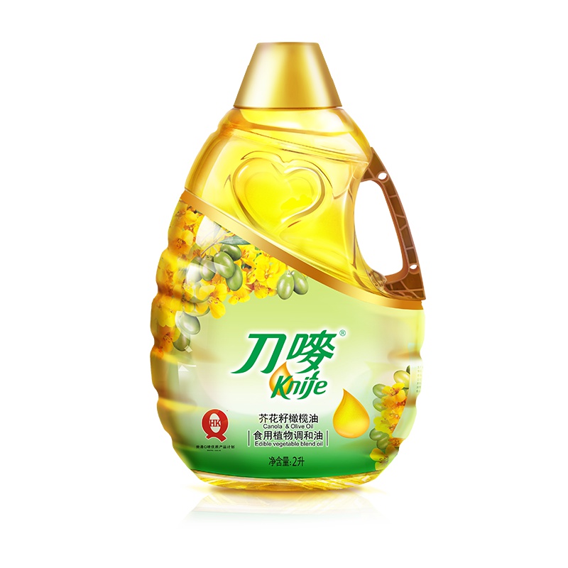 刀唛 食用调和油 非转基因 芥花籽橄榄油2L 香港品质