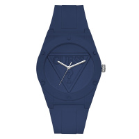 盖尔斯(GUESS)时尚简约炫丽色彩硅胶表带石英男士手表W0979L4