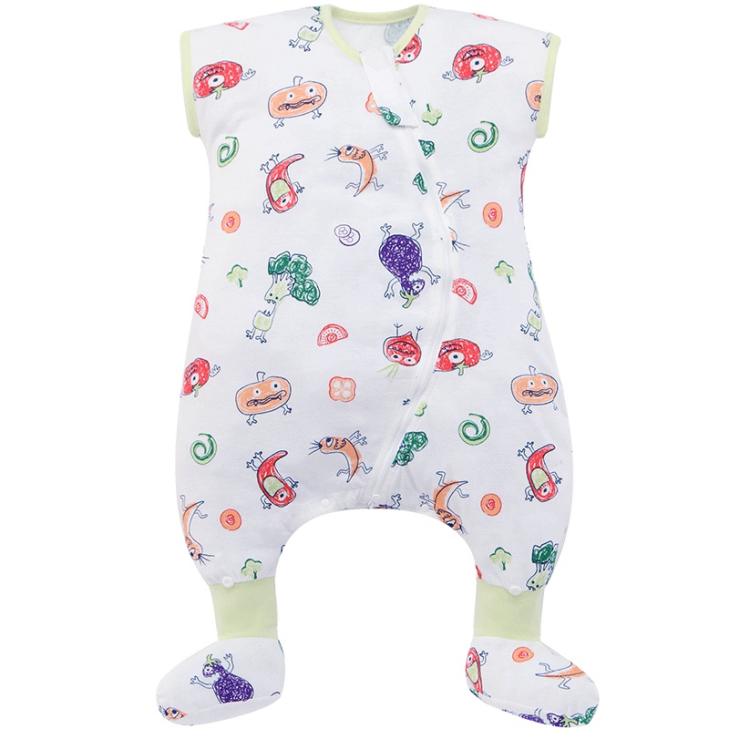 米乐鱼 宝宝睡袋婴儿防踢被薄款睡袋分腿可拆大中童单层睡袋空调房适