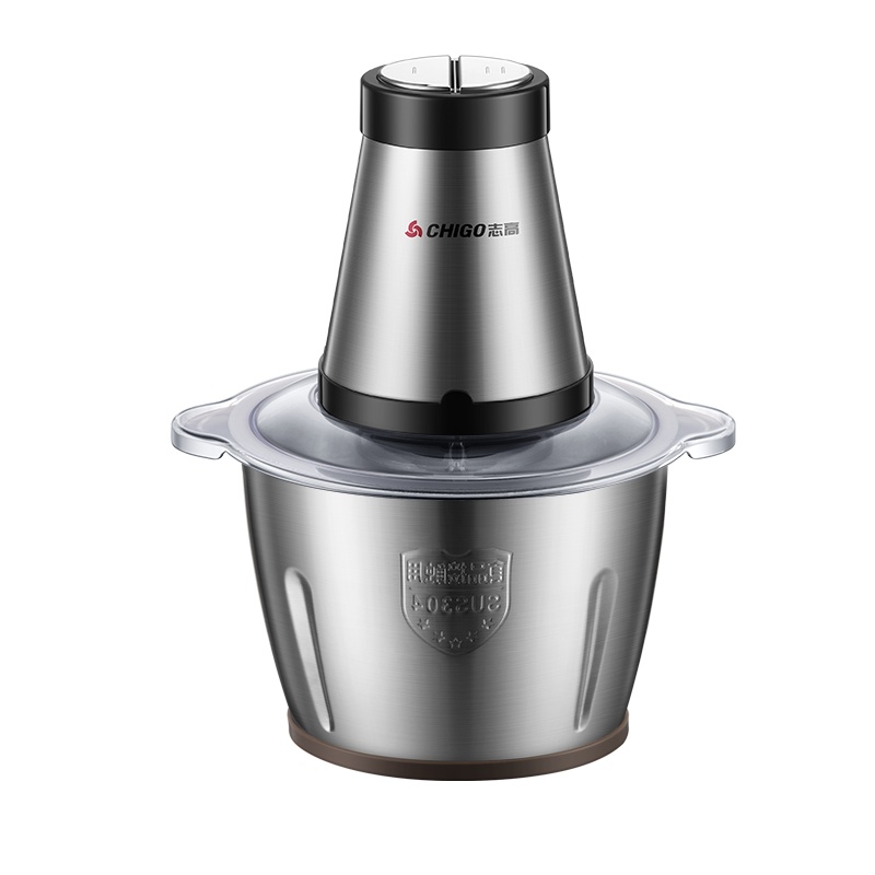志高(CHIGO)绞肉机辅食料理不锈钢双刀1.8L食材搅碎机 快慢两档碎肉机搅拌料理机绞肉机L805双刀