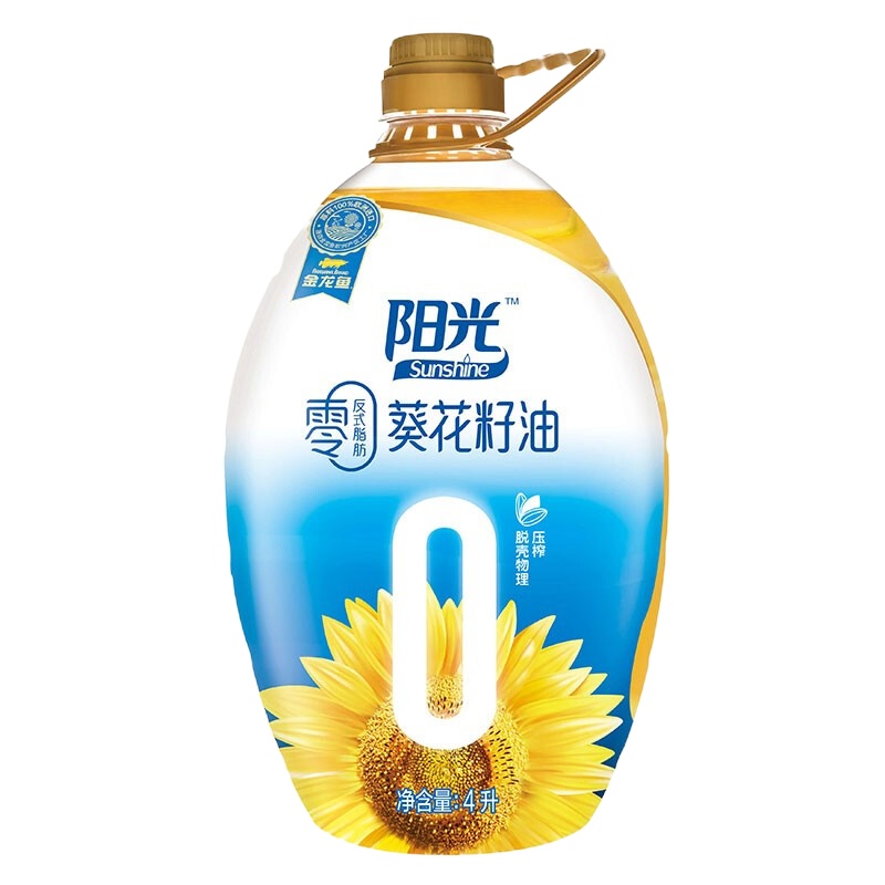 金龙鱼零反式脂肪葵花籽油4L