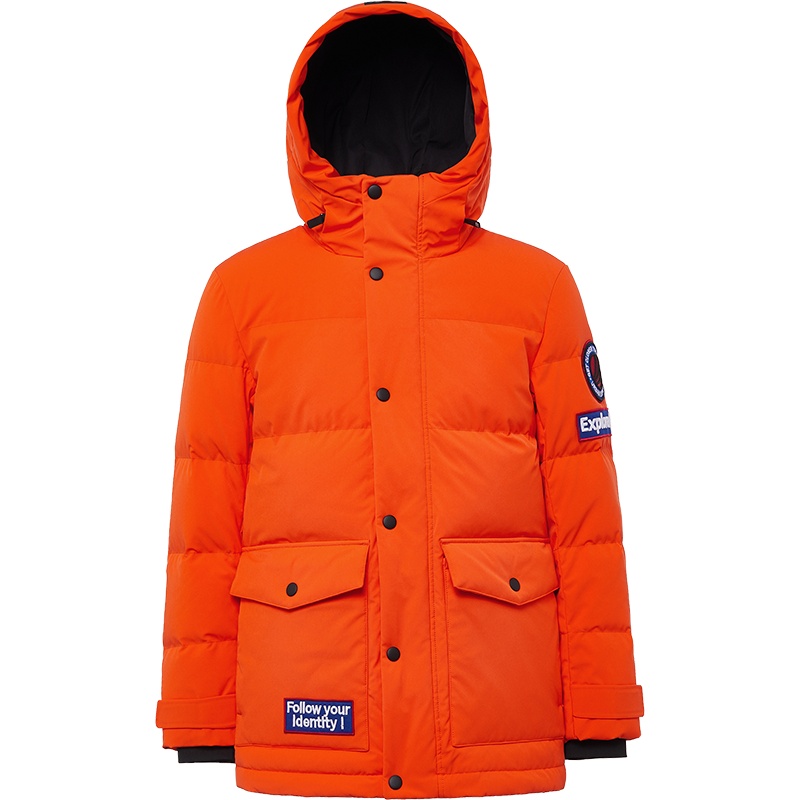 波司登奥莱outlet男冬季极寒中长款羽绒服时尚保暖连帽外套