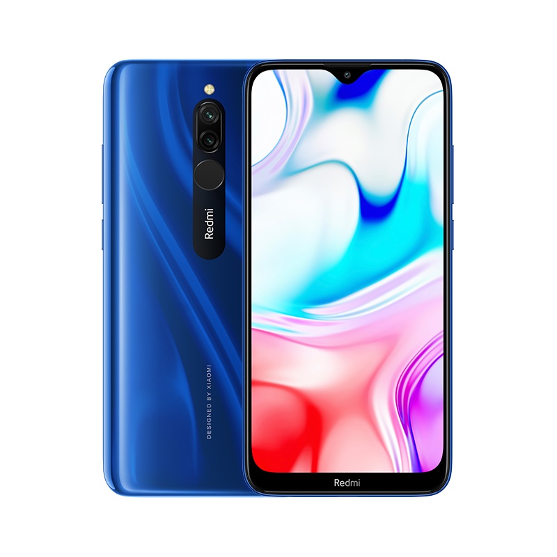 小米 (MI)Redmi 8 3+32GB宝石蓝 5000mAh大电量 大字体大音量 3D四曲面机身双摄 骁龙八核处理器 AI人脸解锁老年人红米游戏智能移动联通电信全网通4G手机