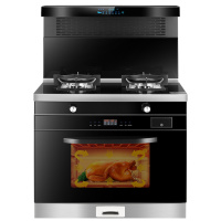 速热奇SRQ-9322集成灶一体厨房环保灶一体灶台侧吸式抽油烟机燃气灶蒸烤消套装人体感应天然气