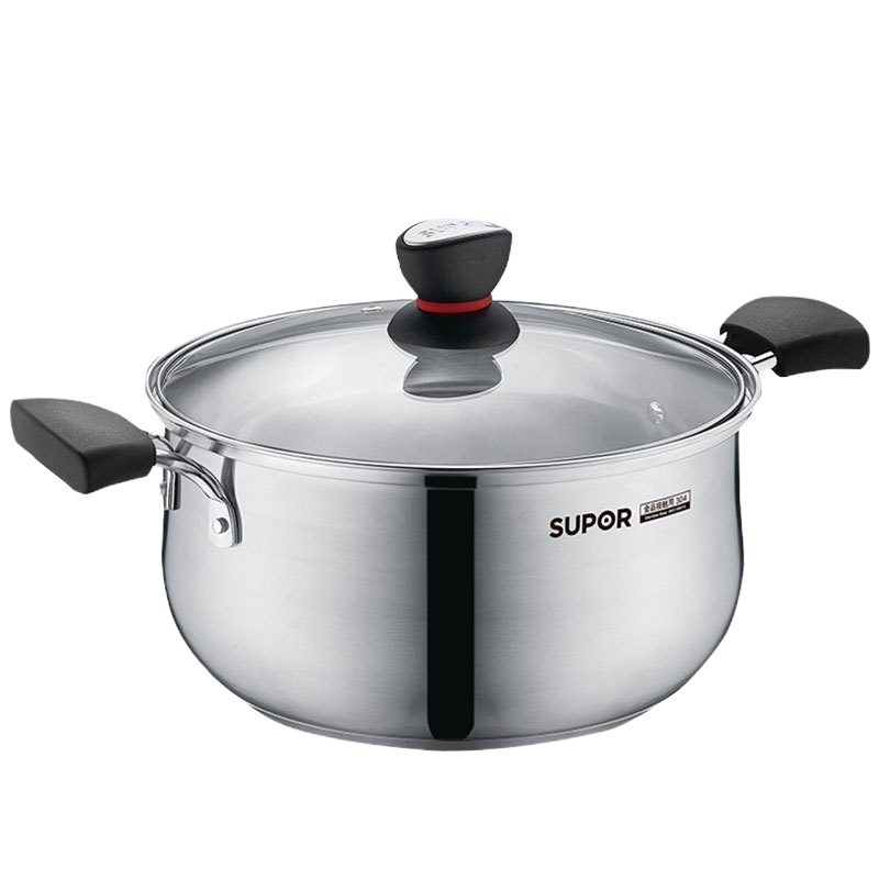 苏泊尔(SUPOR) 汤锅 ST20H1 电磁炉燃气适用 304不锈钢材质直径20cm加厚煮锅奶锅炖汤锅 厨房锅具