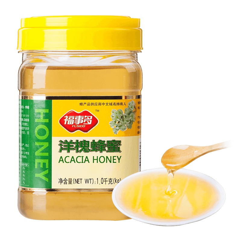 福事多洋槐蜂蜜1000g/瓶 蜂产品农家槐花蜜优质蜜源蜂蜜制品 滋补蜂蜜