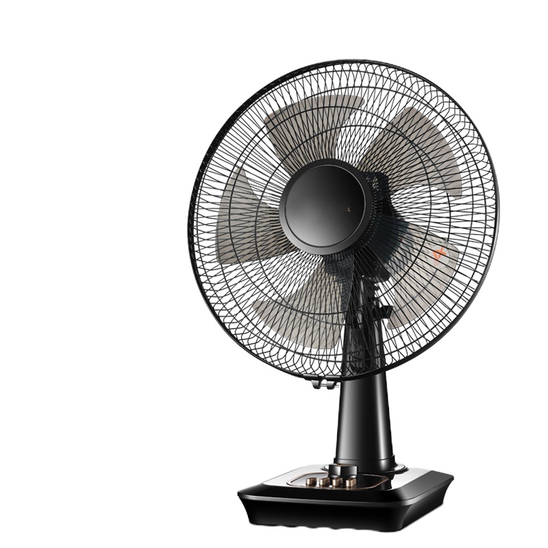 时光旧巷电风扇台式家用宿舍16寸大台扇节能定时立式风扇摇头 落地电扇 16寸黑色