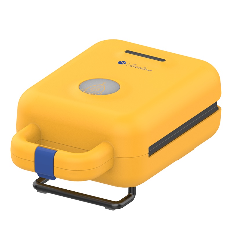 利仁(Liven)三明治机电饼铛家用早餐机轻食机全自动华夫饼机吐司压烤机双面加热面包机三套烤盘M-1