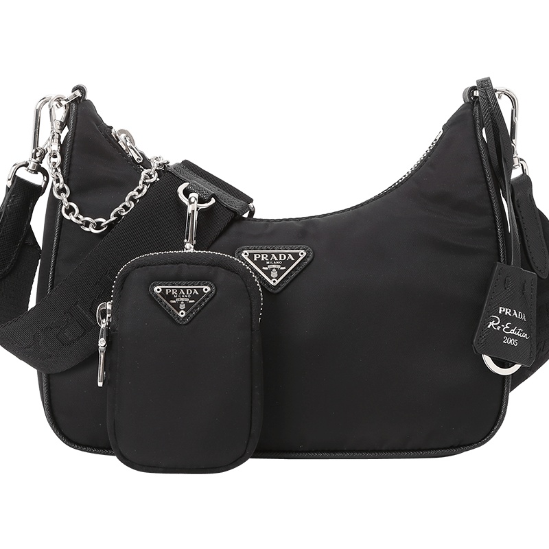 预订20春夏款PRADA HOBO 三合一单肩包 17*7*22