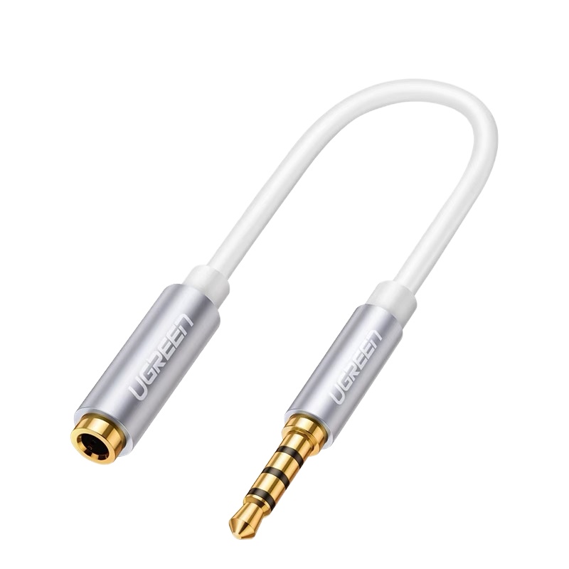 绿联(Ugreen)3.5mm公对母音频线 国标美标耳机转换头 手机互转插头 20850