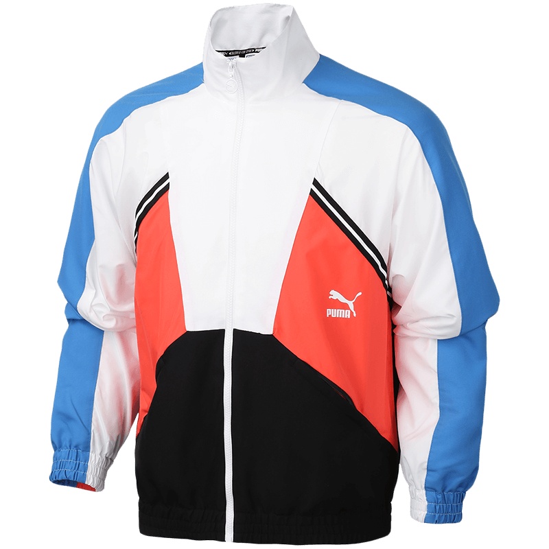 【自营】PUMA彪马男装运动服拼接撞色休闲梭织外套夹克597368