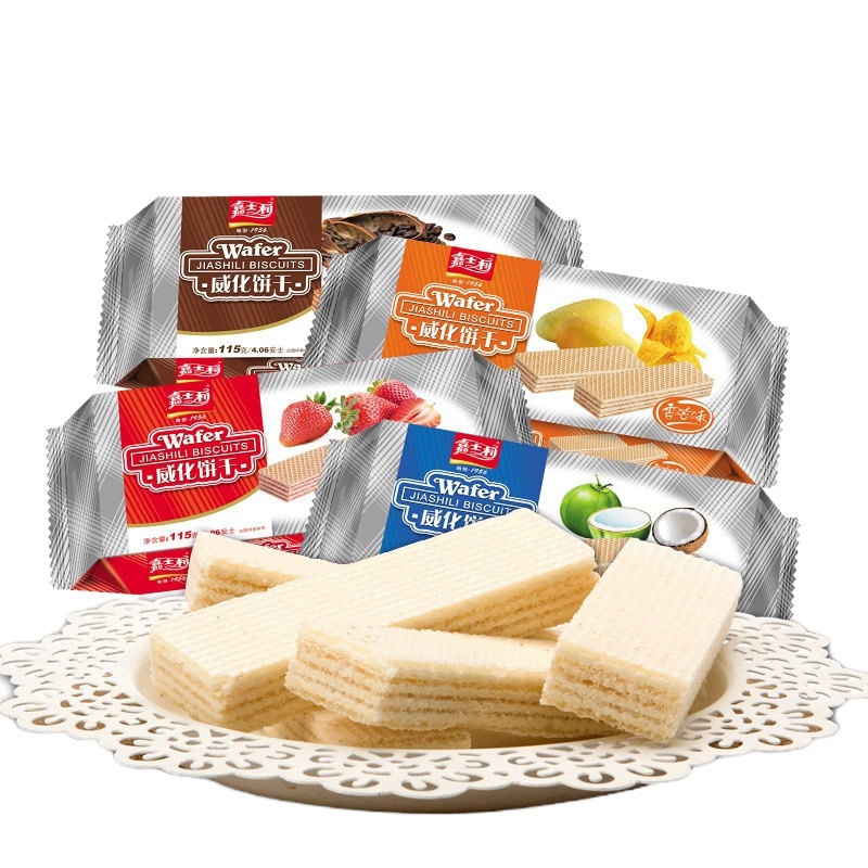 (嘉士利巧克力味威化饼干115g)