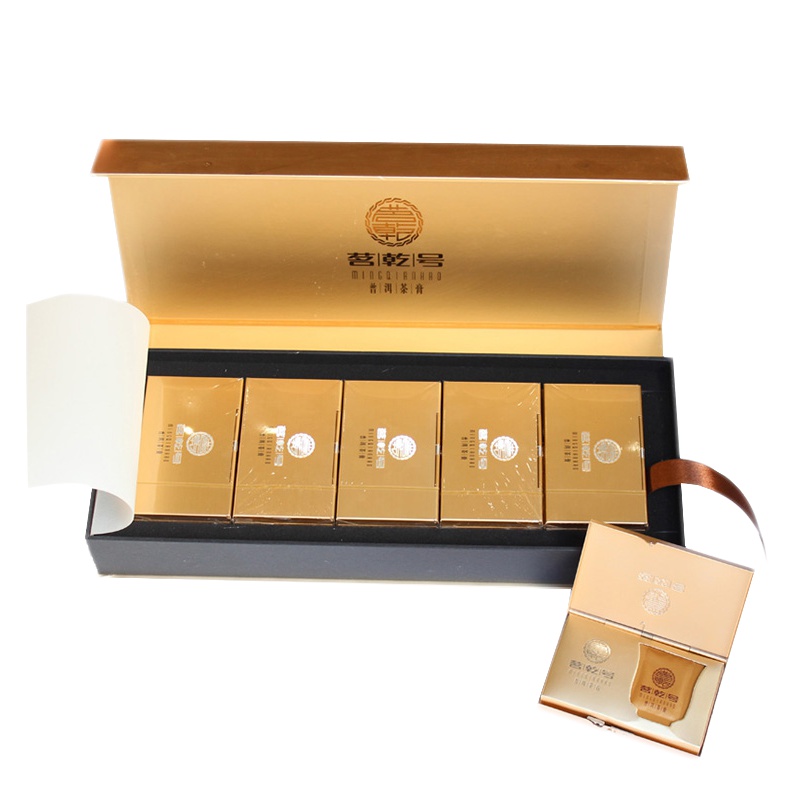 送礼茗乾号普洱礼盒装古树熟茶浓缩茶叶速溶50克雅颂熟茶膏