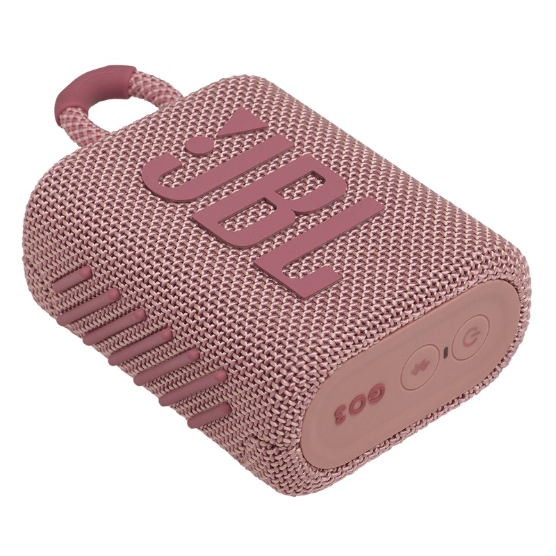 JBL GO3 音乐金砖三代 便携式蓝牙音箱 低音炮 户外音箱 迷你小音响 快速充电长续航 防水防尘设计 粉色