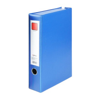 齐心(COMIX) A1296 办公必备磁扣式PVC档案盒 A4 35MM 蓝