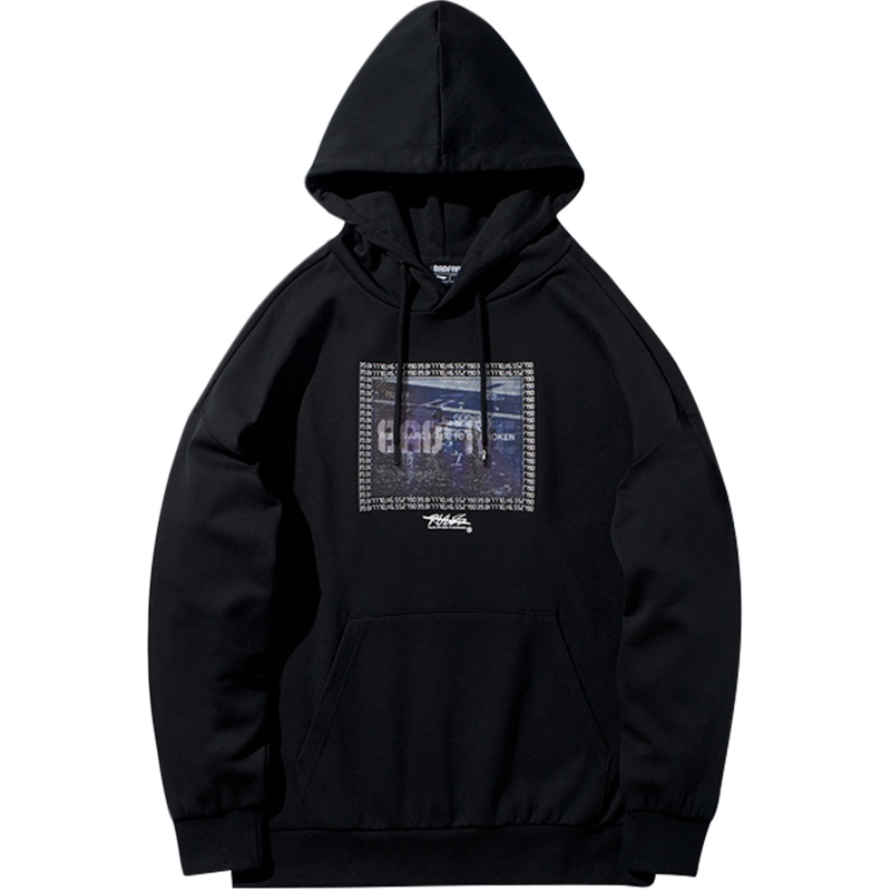 李宁男BAD FIVE篮球系列套头衫连帽宽松卫衣