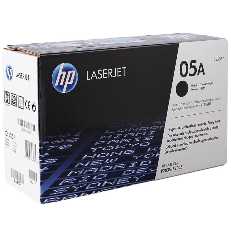 惠普(hp) CE505A(05A)黑色硒鼓适用于惠普P2035/P2055打印机