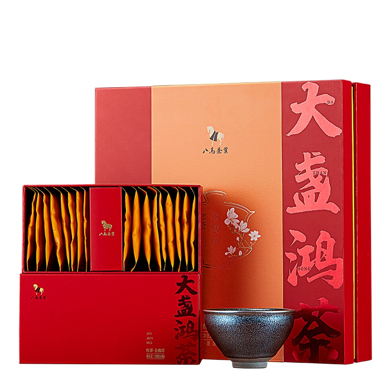 八马茶叶 大盏鸿荼 武夷红茶金骏眉 建盏茶具茶叶 组合装288g