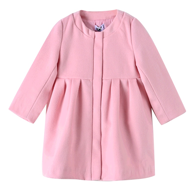 铅笔俱乐部童装2019冬季新款女童呢子大衣小童保暖外套儿童外套