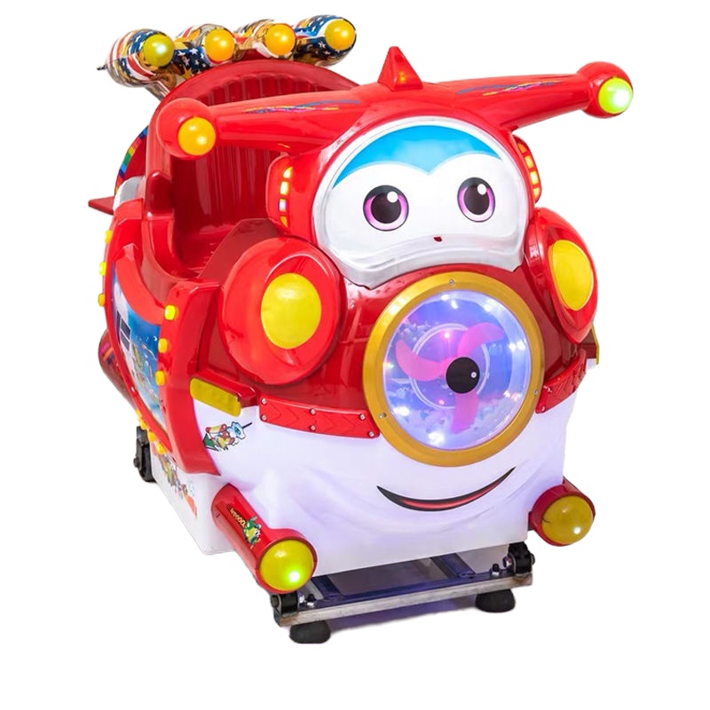 定制100*60*75cm商用儿童投币摇摇车 电动音乐摇摆机 小飞侠款