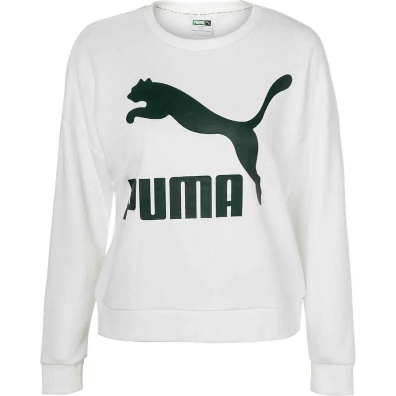 PUMA彪马 卫衣女2019潮流大LOGO针织运动套头衫 579049