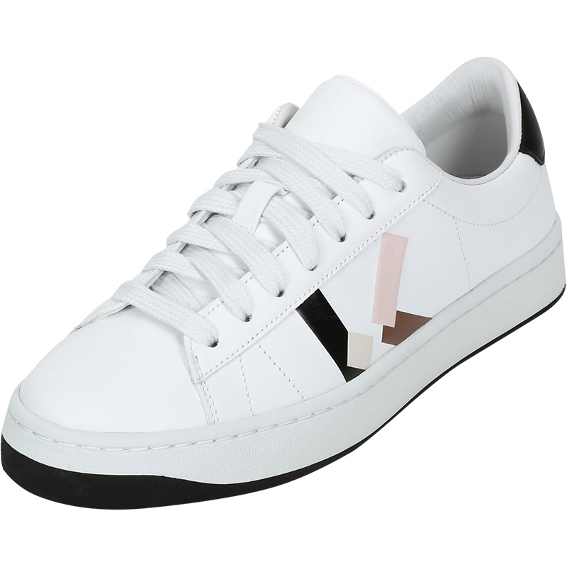 KENZO 高田贤三 女士 皮革系带休闲运动鞋板鞋小白鞋 FA6 2SN172 L50