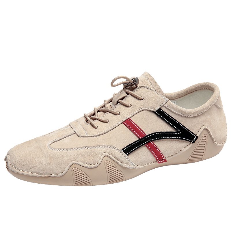 公牛世家男鞋2020年新款潮鞋男士休闲皮鞋男真皮韩版小白鞋子男豆豆鞋 GN2030