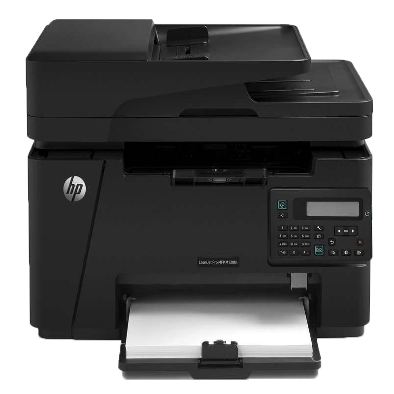 惠普 (hp) Pro MFP M128fn 黑色激光打印机一体机 (打印复印扫描传真有线网络)