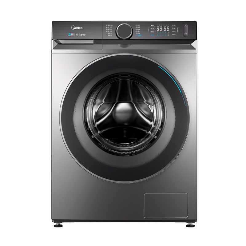 美的 (Midea)滚筒洗衣机全自动 10公斤变频 DD直驱低噪洗衣机 纤维柔洗 智能远程操控MG100V90WIADY