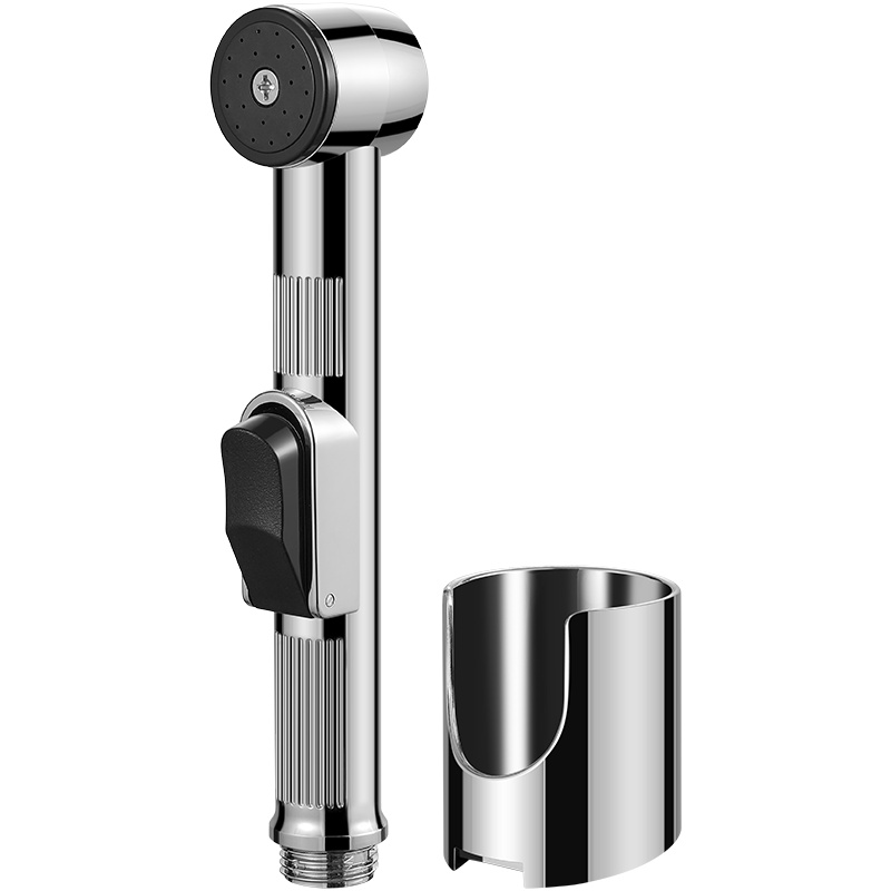 潜水艇卫生间喷枪增压妇洗器冲厕所马桶神器一进二出角阀带喷枪冲洗套餐10[不锈钢管]+单出水角阀+喷枪