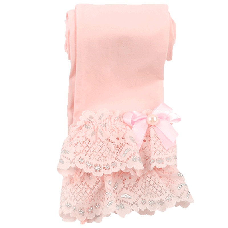 巴布豆配饰女童打底裤夏季薄款花边裤子儿童打底裤2020童装9分裤100、120、140、155