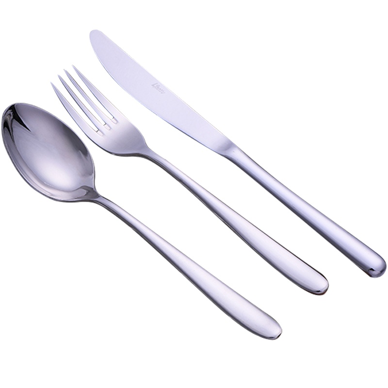 唐宗筷 牛排刀叉勺套装 不锈钢刀叉勺三件套 牛排套刀组合装250*45*35mm C6563