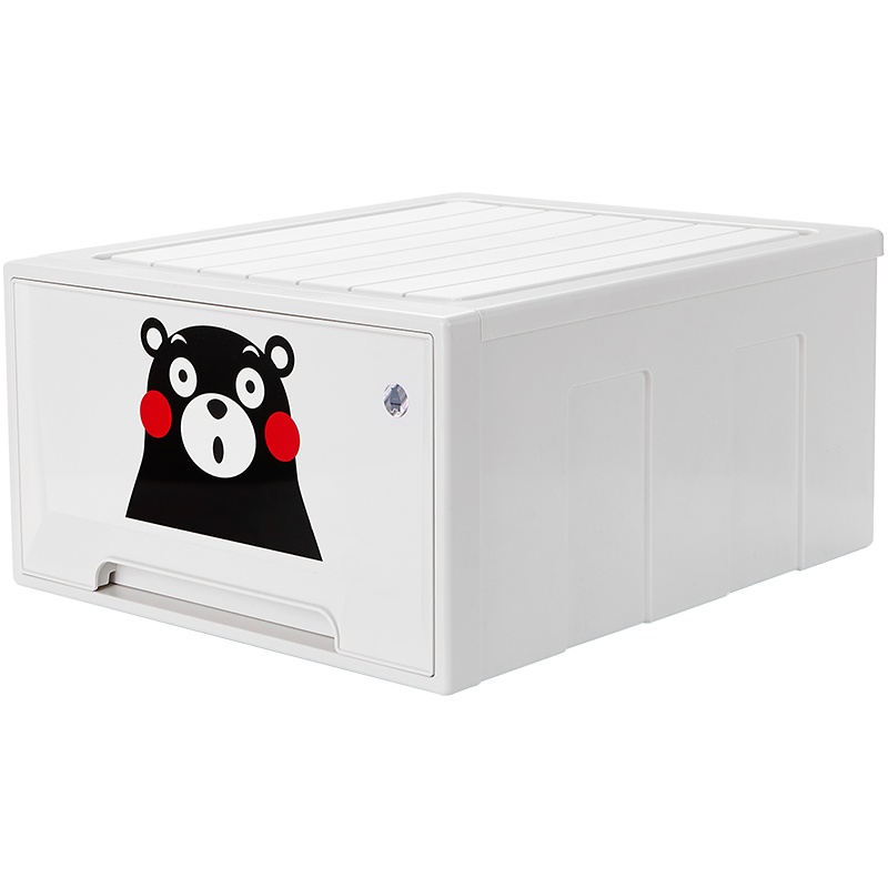 JEKO&JEKO酷ma萌熊本熊抽屉式收纳柜子玩具衣服整理储物多层塑料零食收纳箱SWB-5464