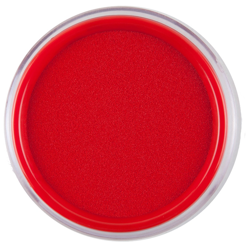 广博(GuangBo)YT9126圆形透明快干印台2个 红色80mm透明印泥盒按手印红印泥盒 办公用品 印台/印泥/印油