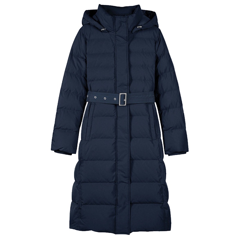 【专柜同款】上新连帽羽绒服女中长款2019冬季新款韩版时尚收腰修身流行百搭外套潮20014998