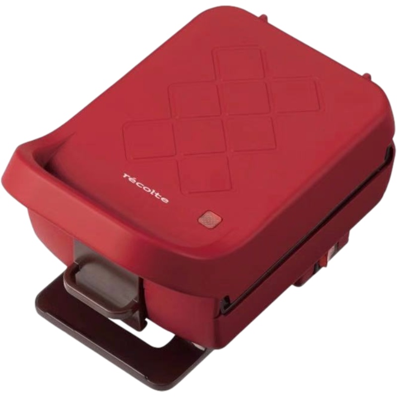 日本丽克特(recolte) 三明治机加厚封边轻食机家用小型厚夹多功能早餐机神器(厚夹复古红)