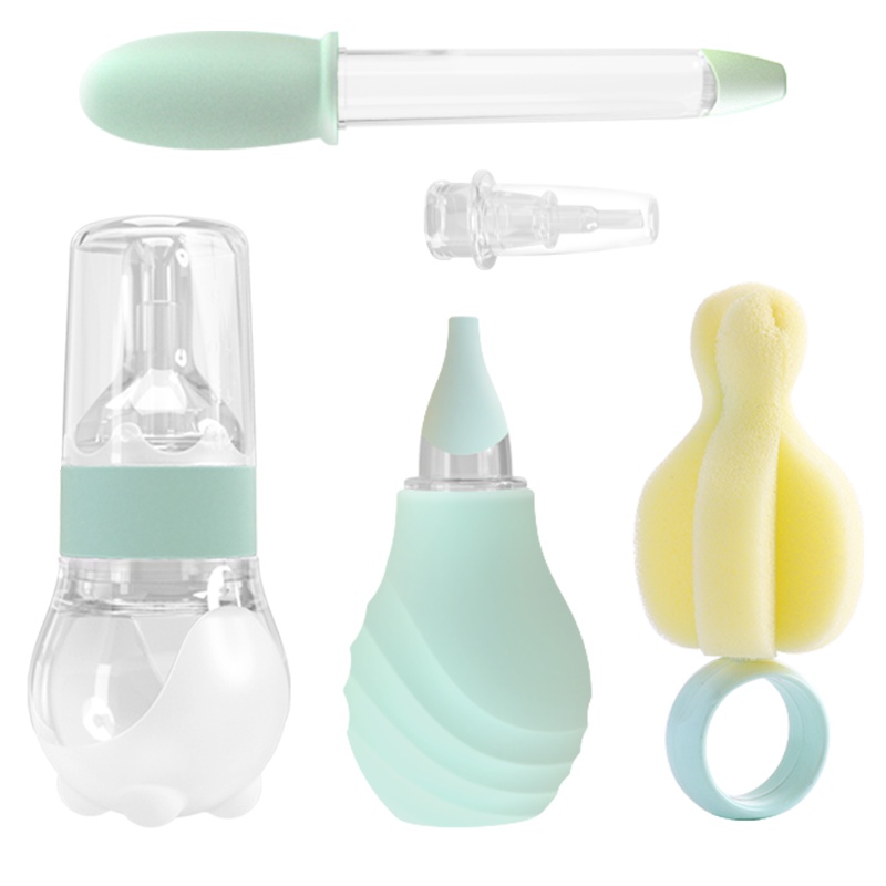 小白熊婴儿护理套装宝宝奶嘴式喂药器滴管式喂药器宝宝吸鼻器08392